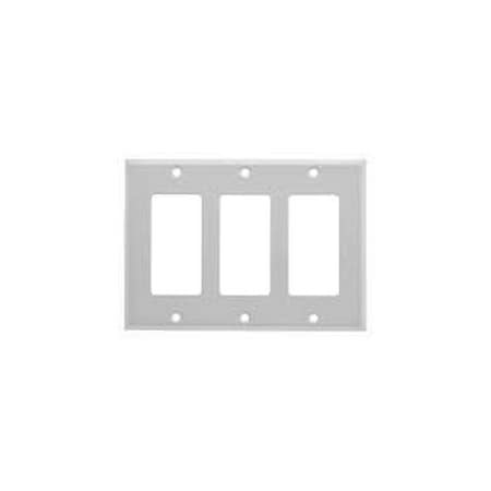 Mulberry Number of Gangs: 3 Steel, Semi-Gloss Finish, White 86403